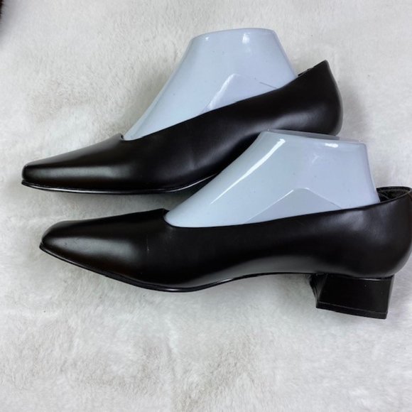 Harve Benard by Benard Holtzman Classic Leather Chunky Heels, size 8.5 - Picture 5 of 8